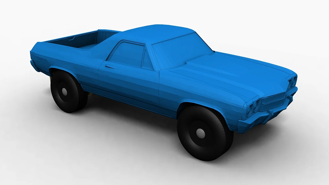Pinewood Derby Body - El Camino
