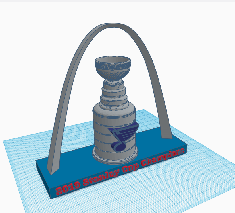 St. Louis Blues Stanley Cup Display