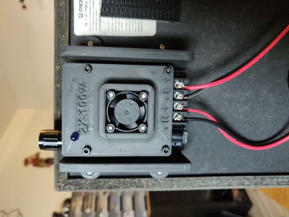 HIFIDIY  2X100 watts protective box with fan