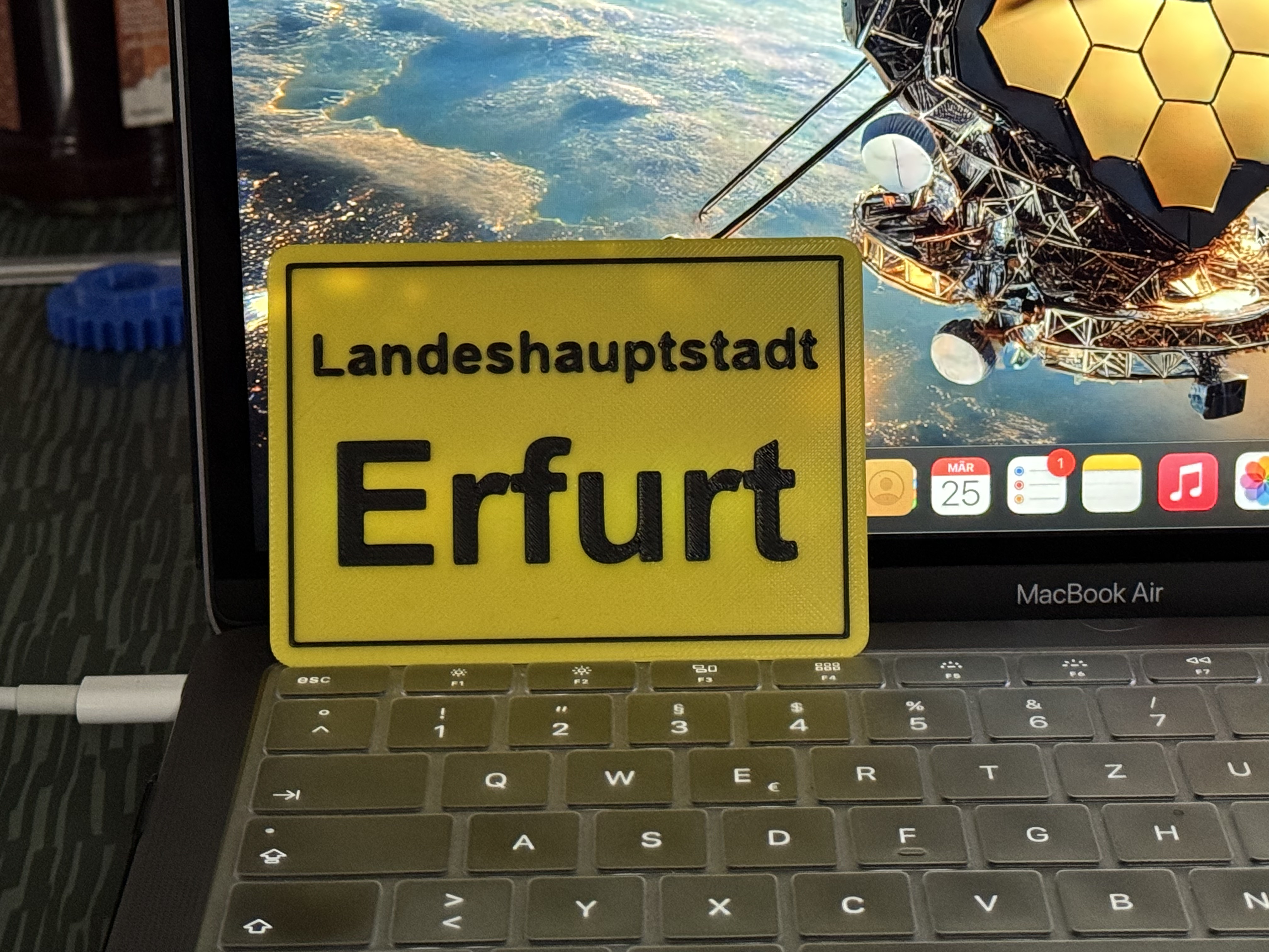 Ortsschild Erfurt