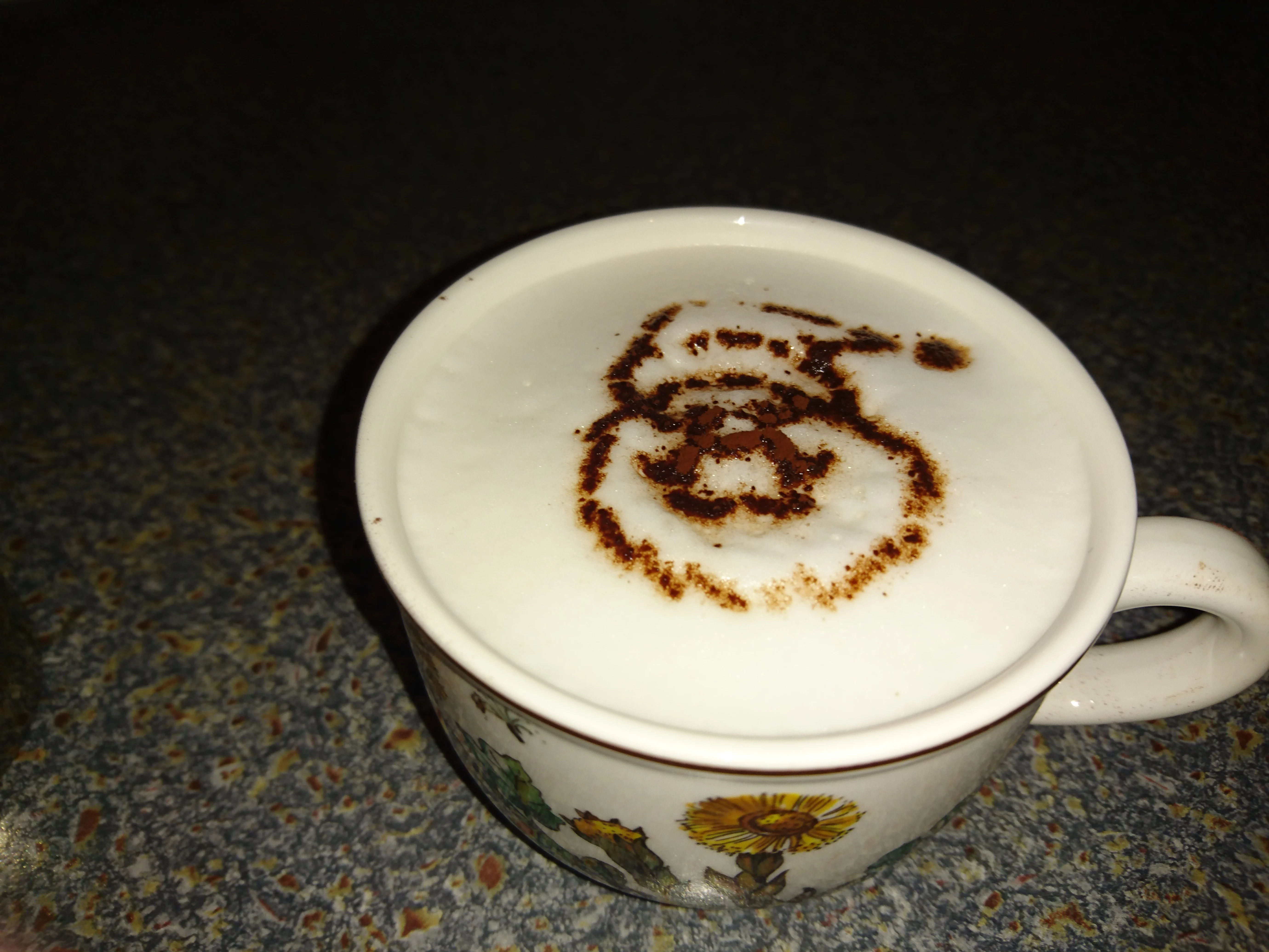 Santa Claus Coffee Stencil