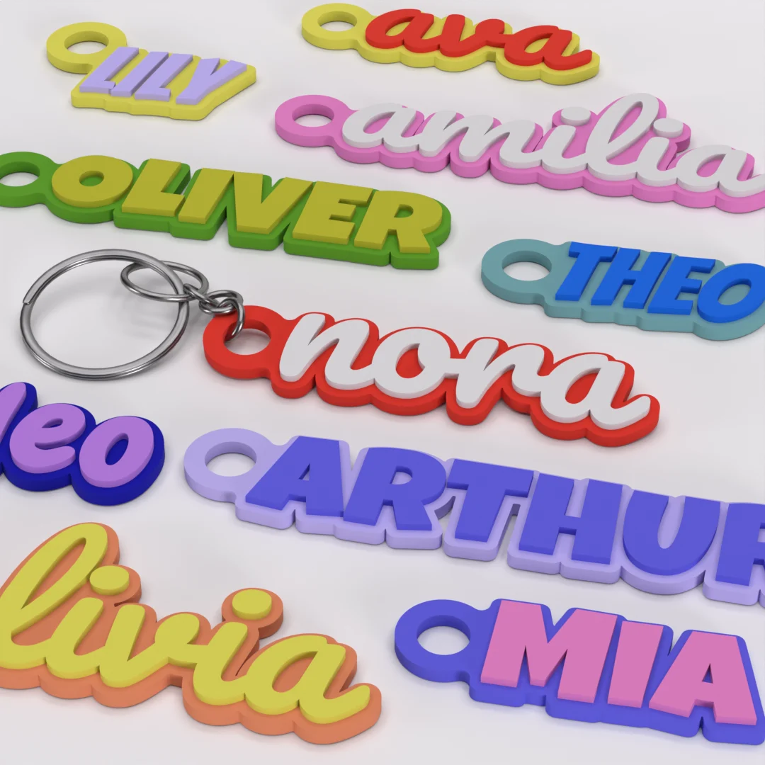 Keychain Name Tags