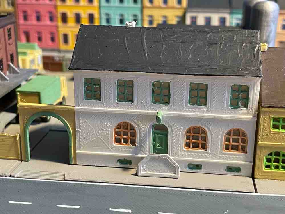 Brewery 1/3 - administration & pub (z-scale)