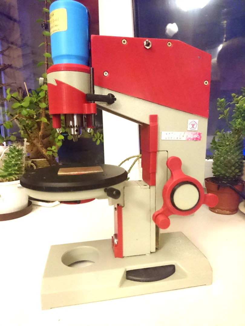 Drill Press (from old microscope base)