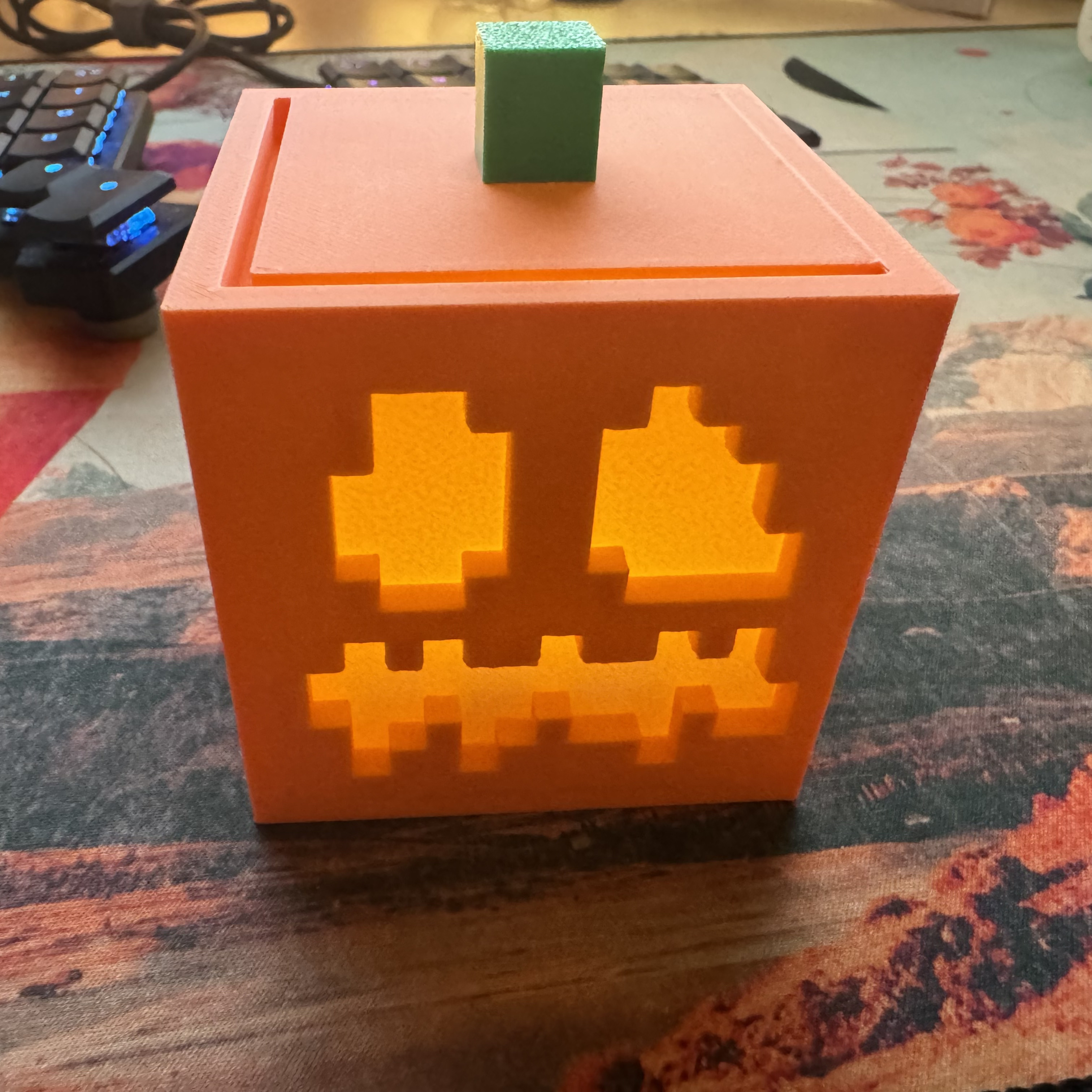 Light Diffuser for Minecraft Jack-o-Lantern Tealight Lamp