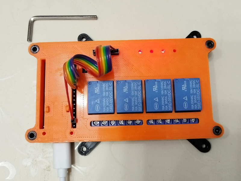 Case for 4 channel relay with ESP32C3