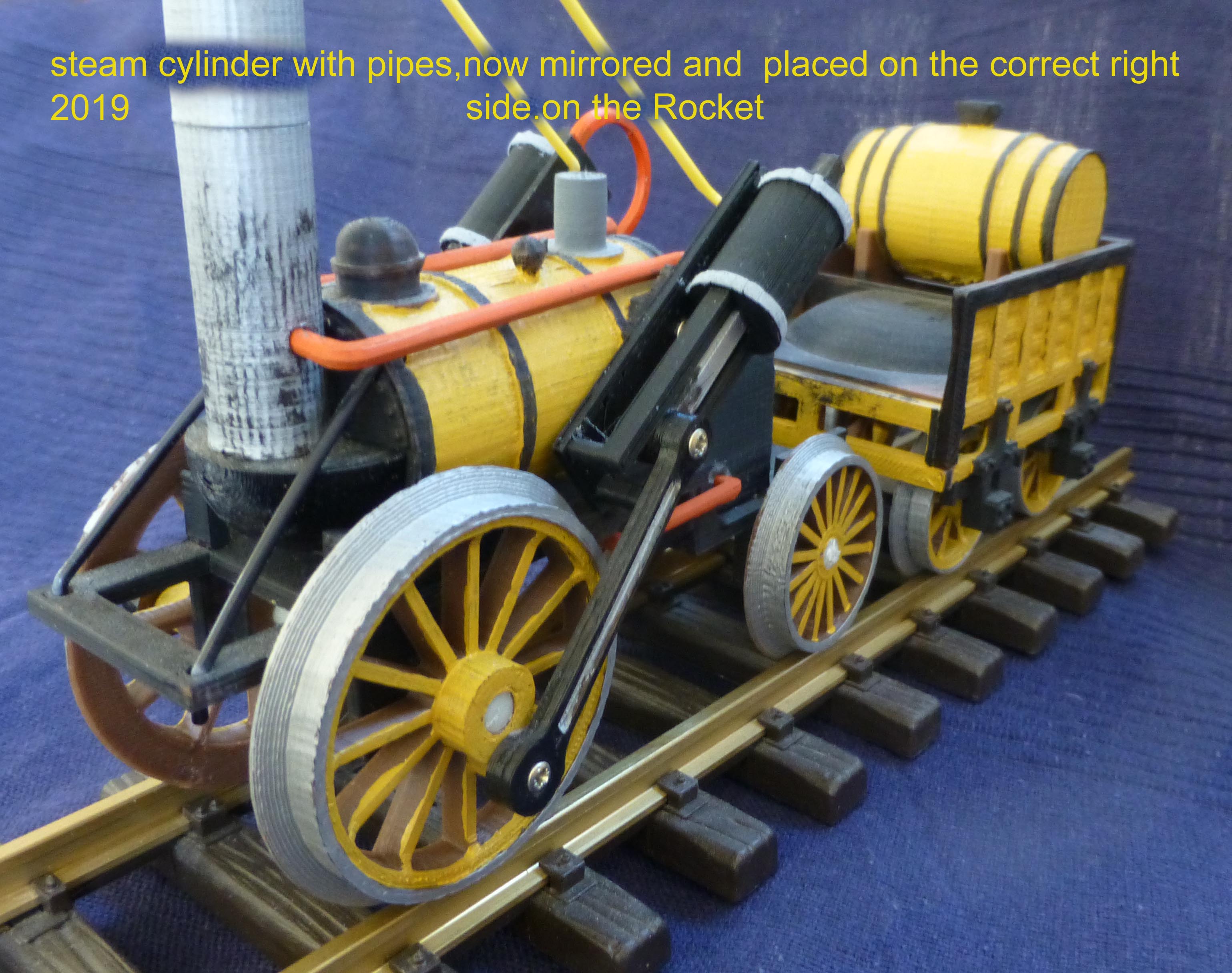 Stephenson Rocket 1:32 train