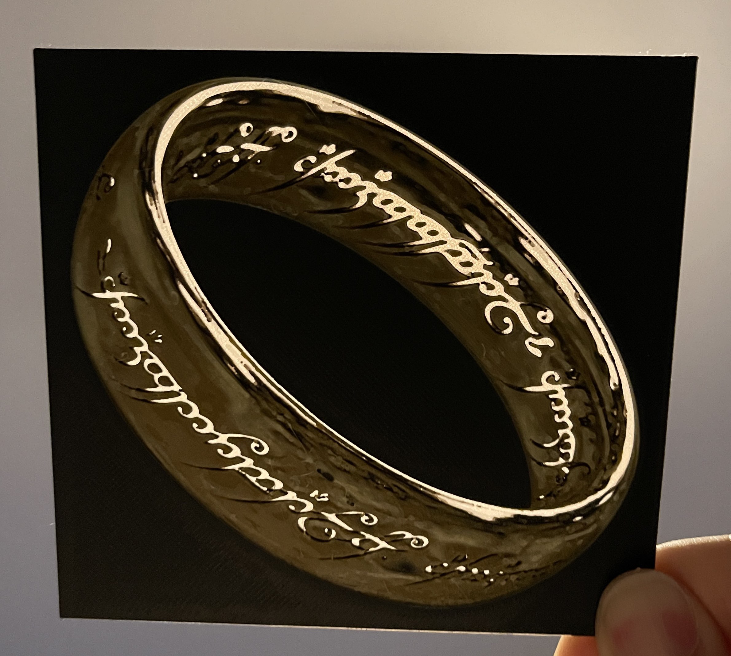One Ring - Dual Print and Lithopane - Hueforge Print