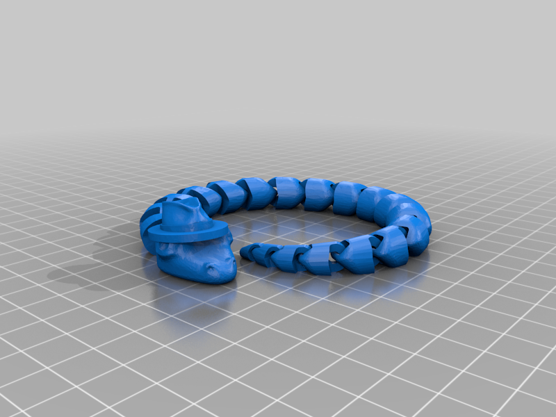 Snake wearing fedora hat