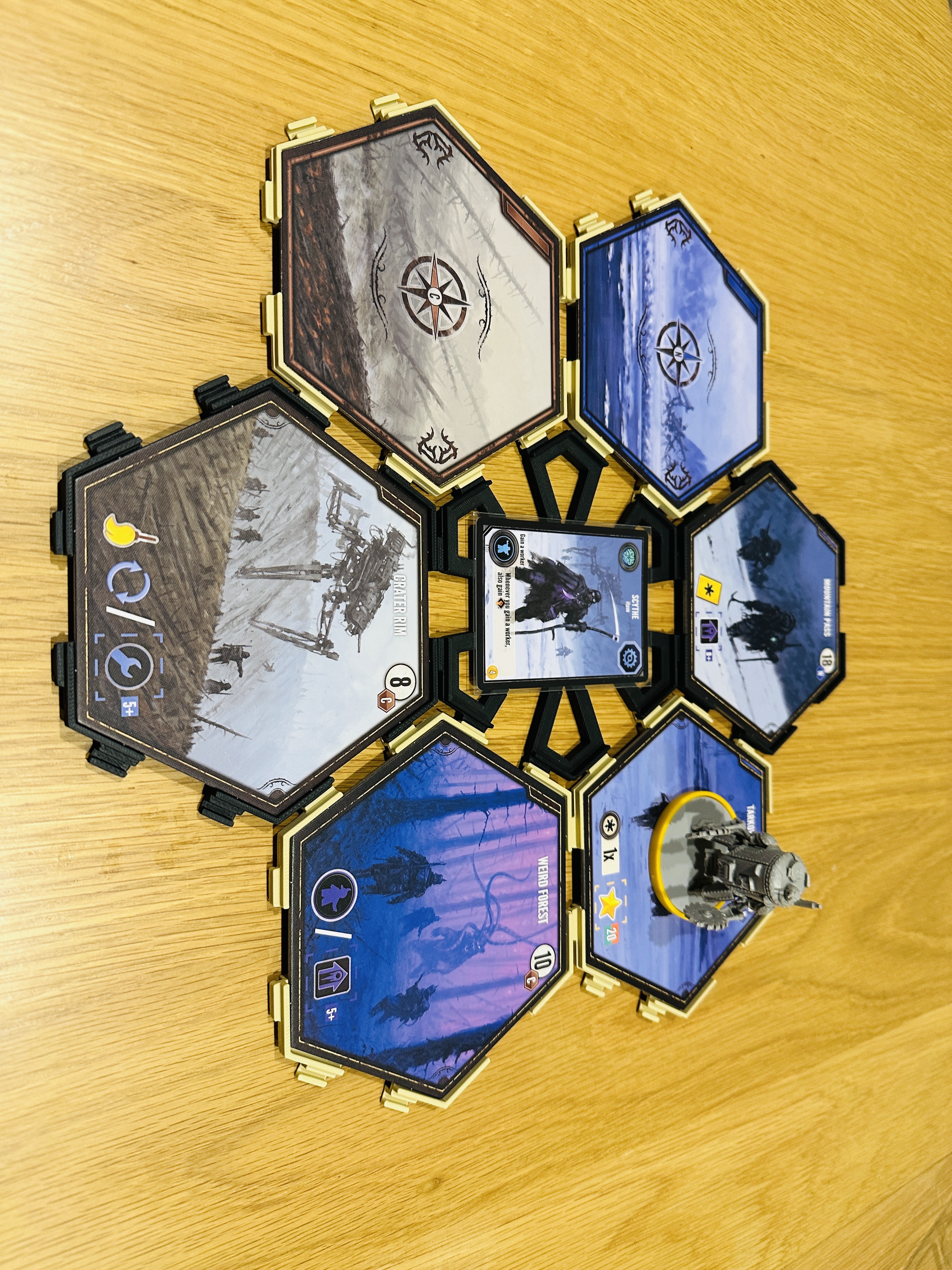 Expedition Boardgame Map Tiles and Organisers