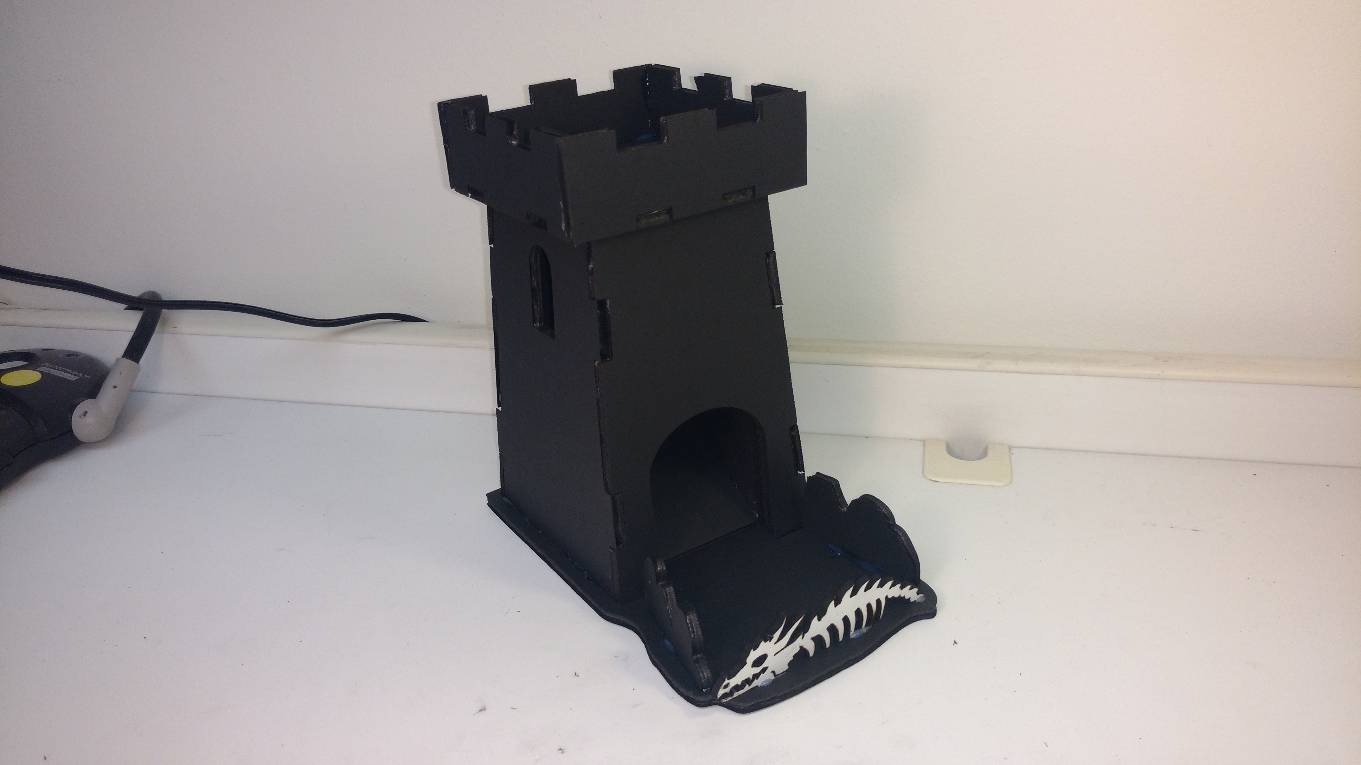 Lasercut Foamcore Dice Tower