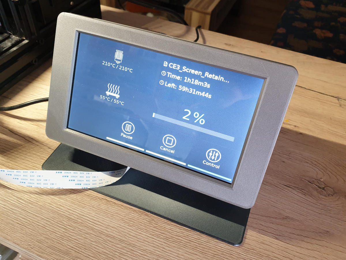 Raspberry Pi 7 Inch TFT Touchscreen Enclosure (Remixed)