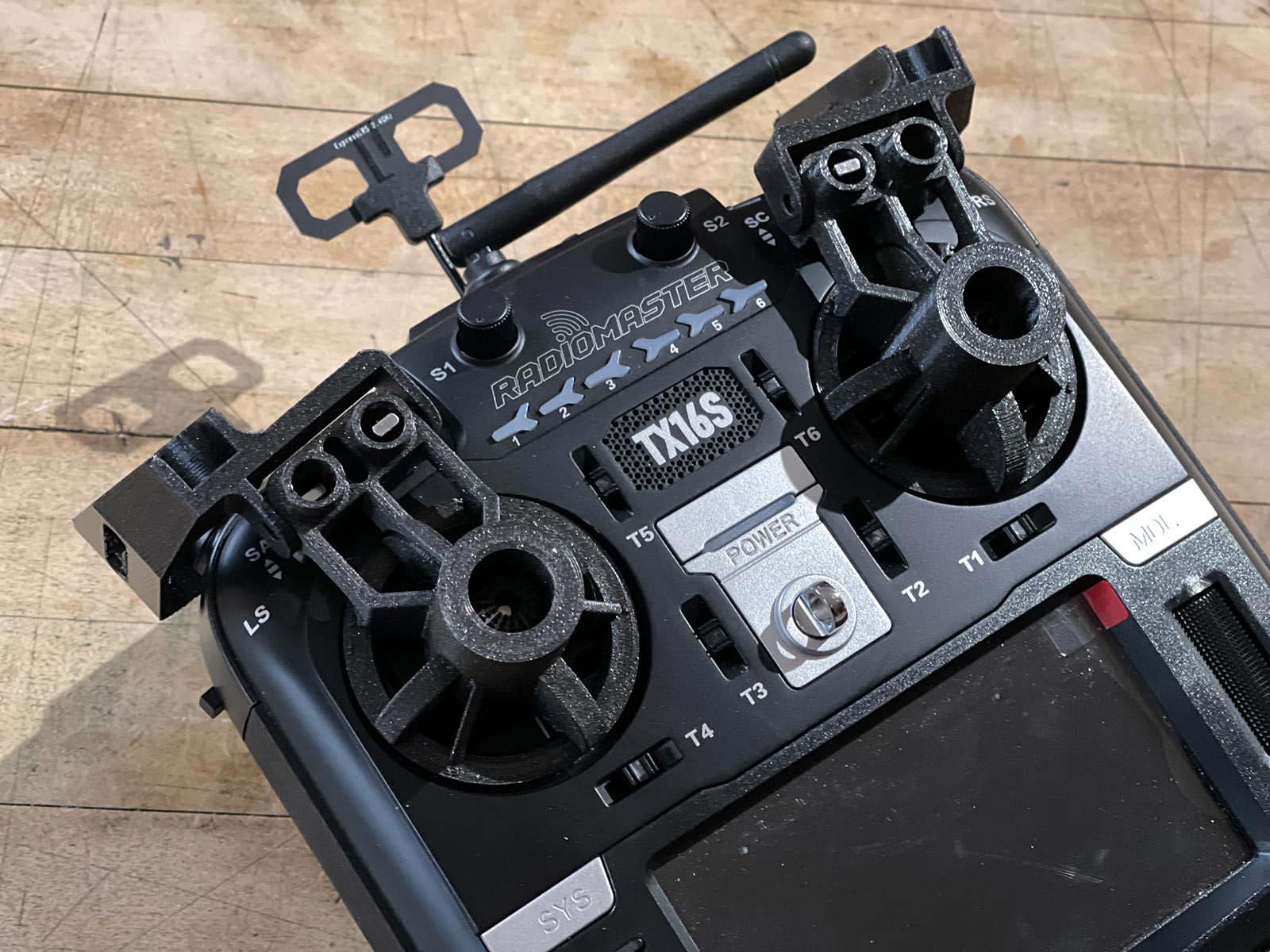 Radiomaster TX16S gimbal and switch protection for Lotus Stick Ends