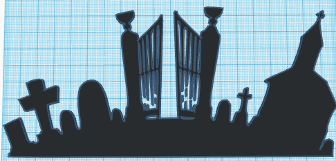 Graveyard wall art 1.0