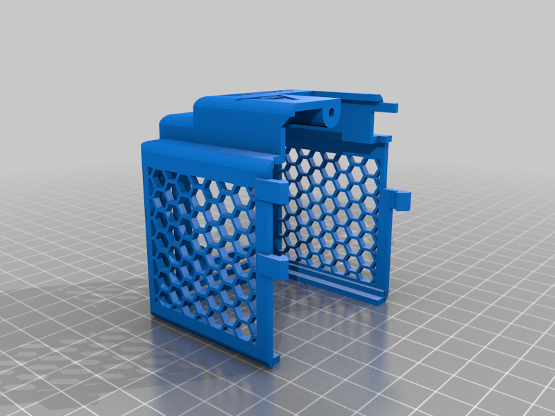 Ender 3 v2 NEO Hotend Cooling Shroud for 4015 fan - Remix