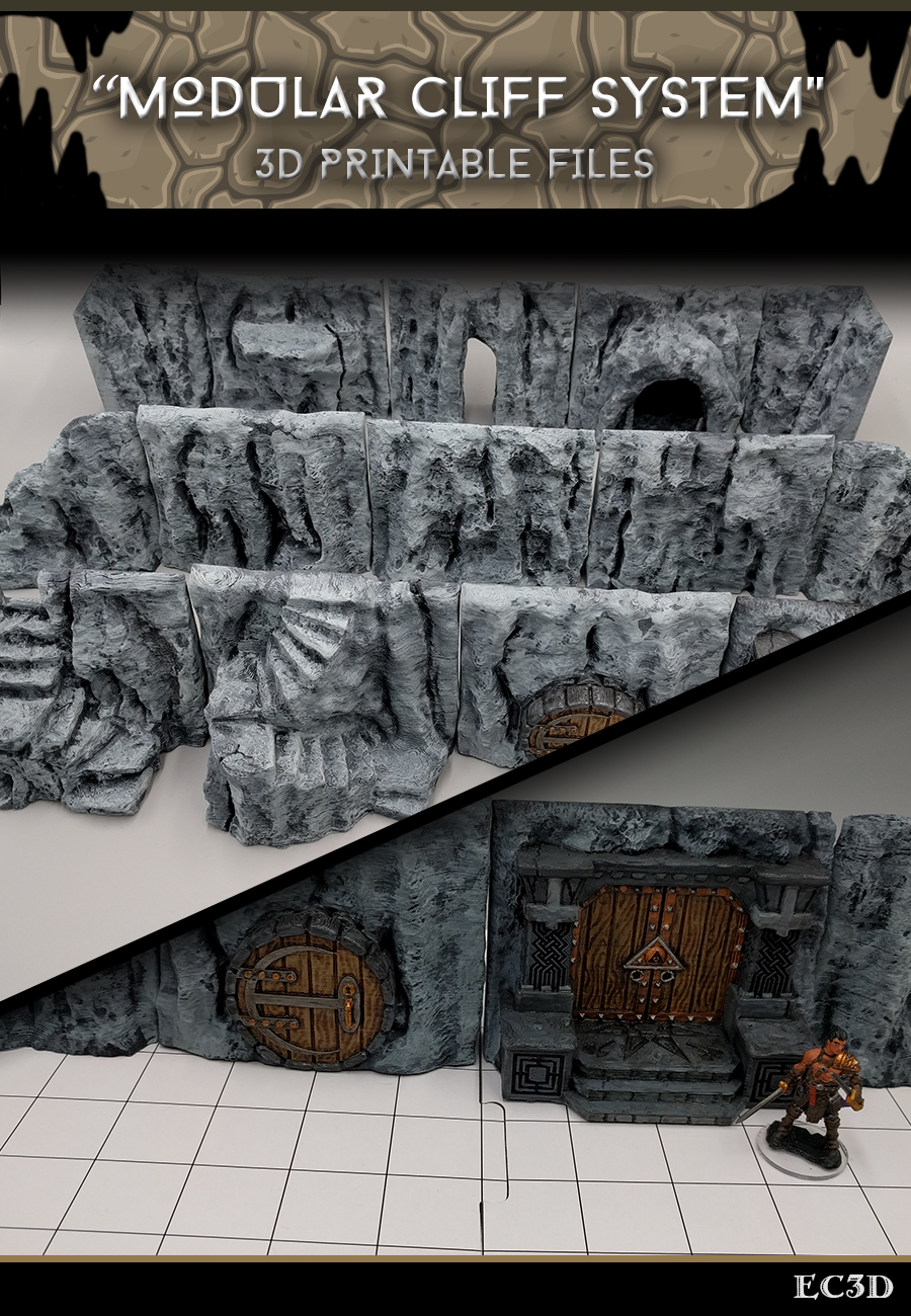 Modular Cliffs - 28mm gaming - Sample Items
