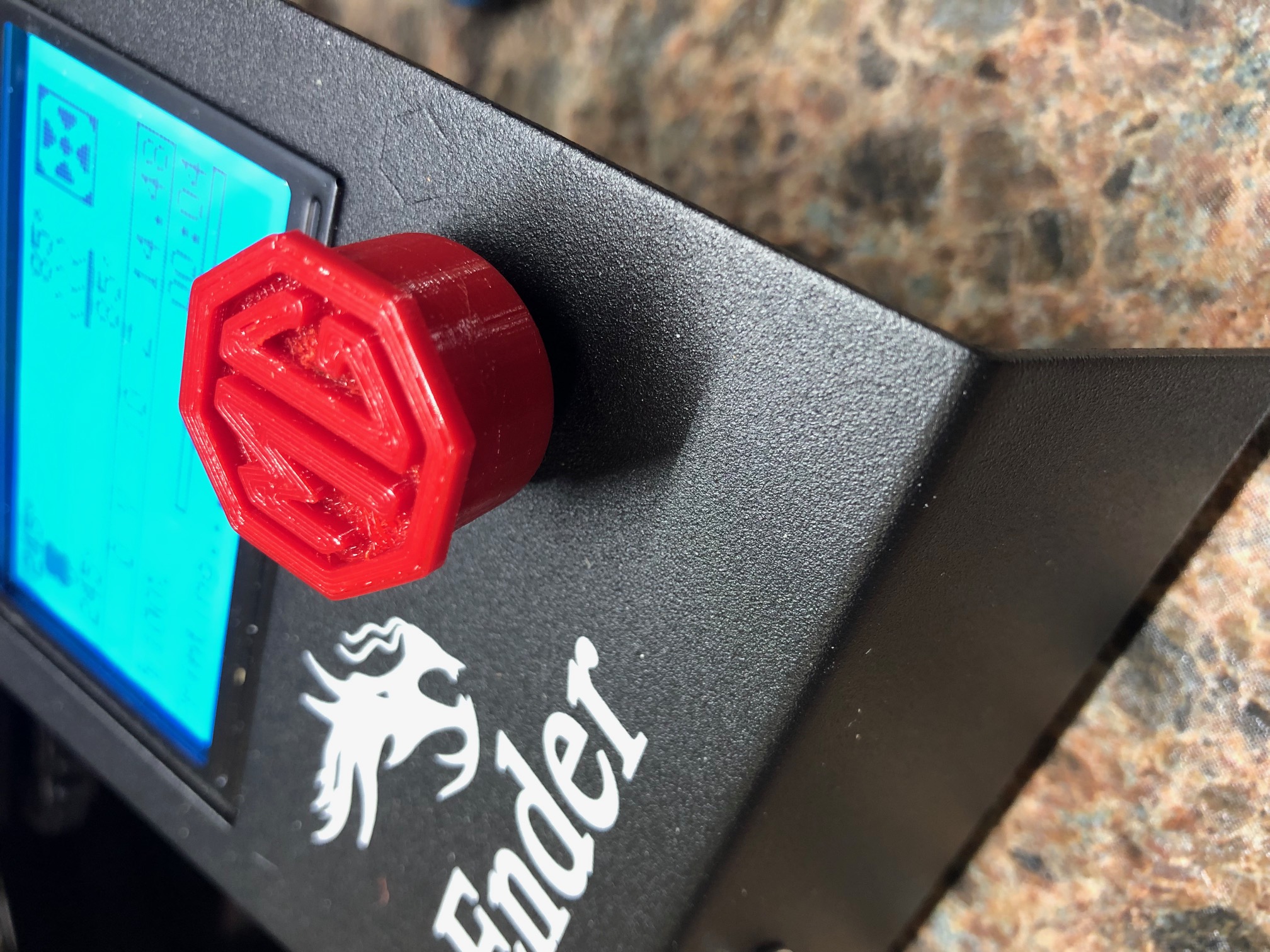 Ender 3 / Creality Control Knob with MG Logo
