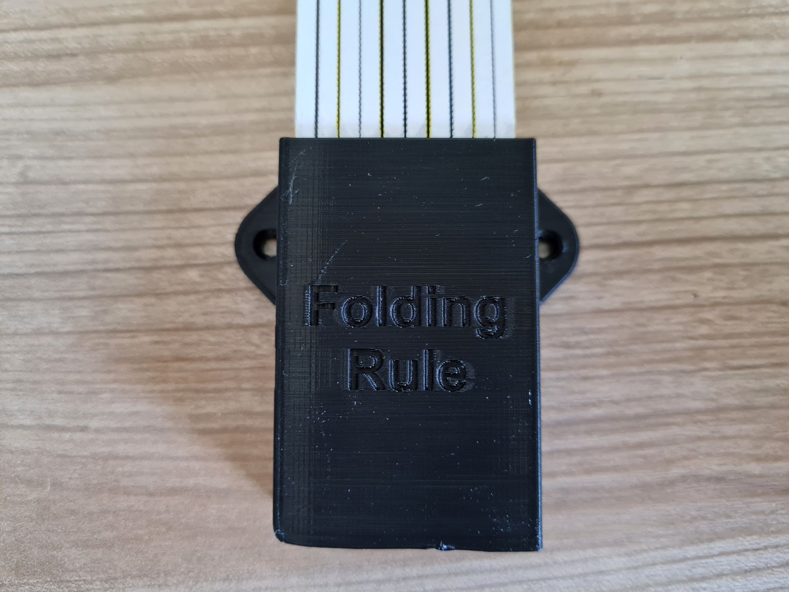 Wallmount for folding rule Maßbandhalter French Cleat
