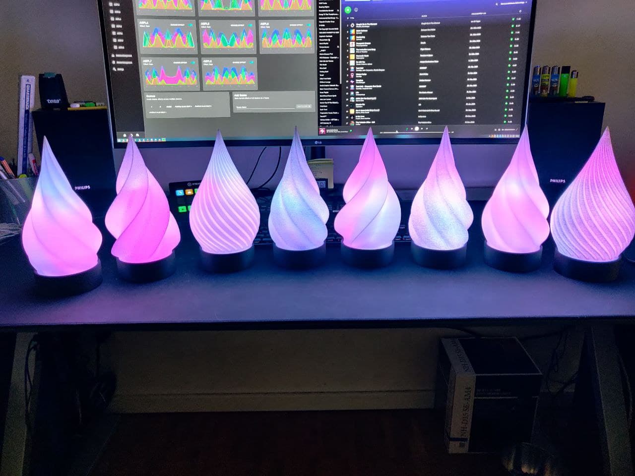 Spiral Lamp Remix (WS2812/WLED)