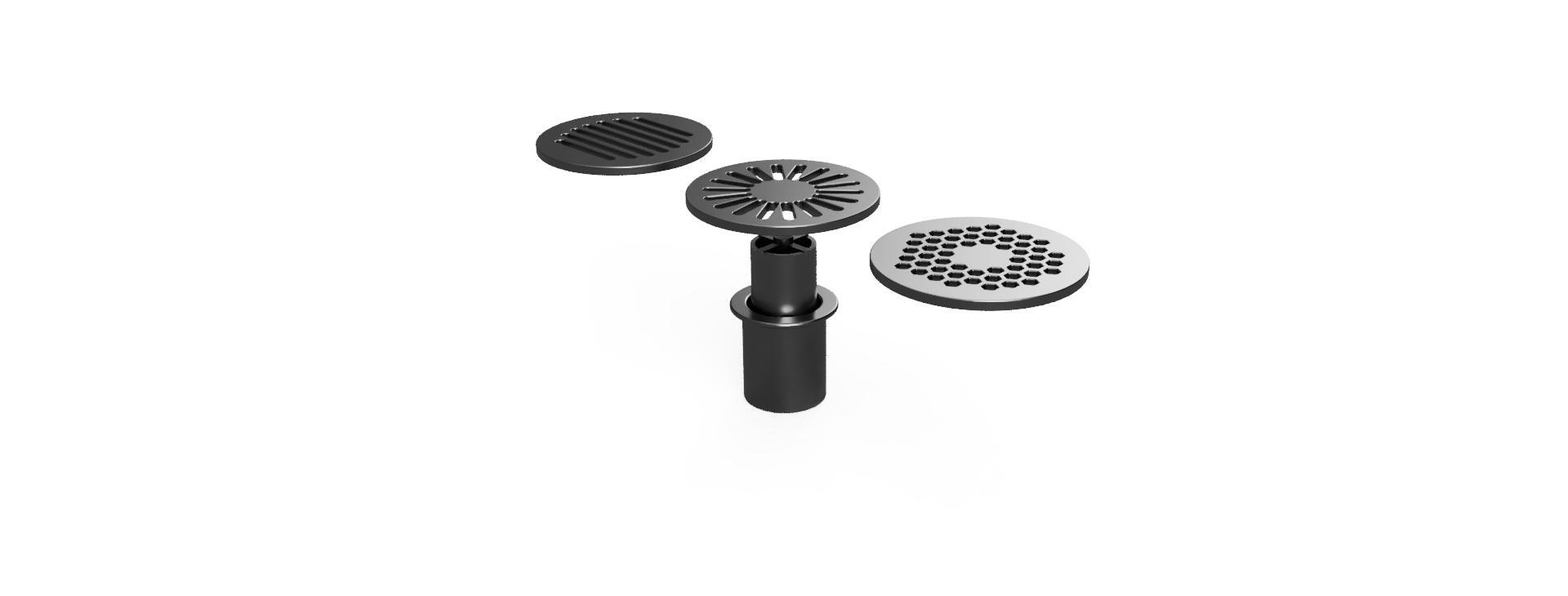 Parametric Waterless Anti-Odor Floor Drain Insert - Modular FDM Printable Design