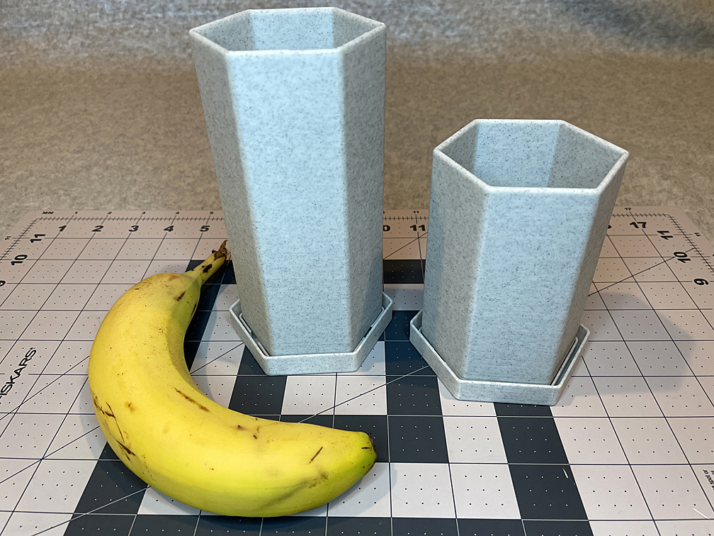 Hexagonal Flower Pot Taller Remix