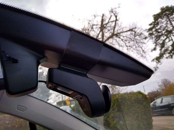 BMW I3 dashcam mount