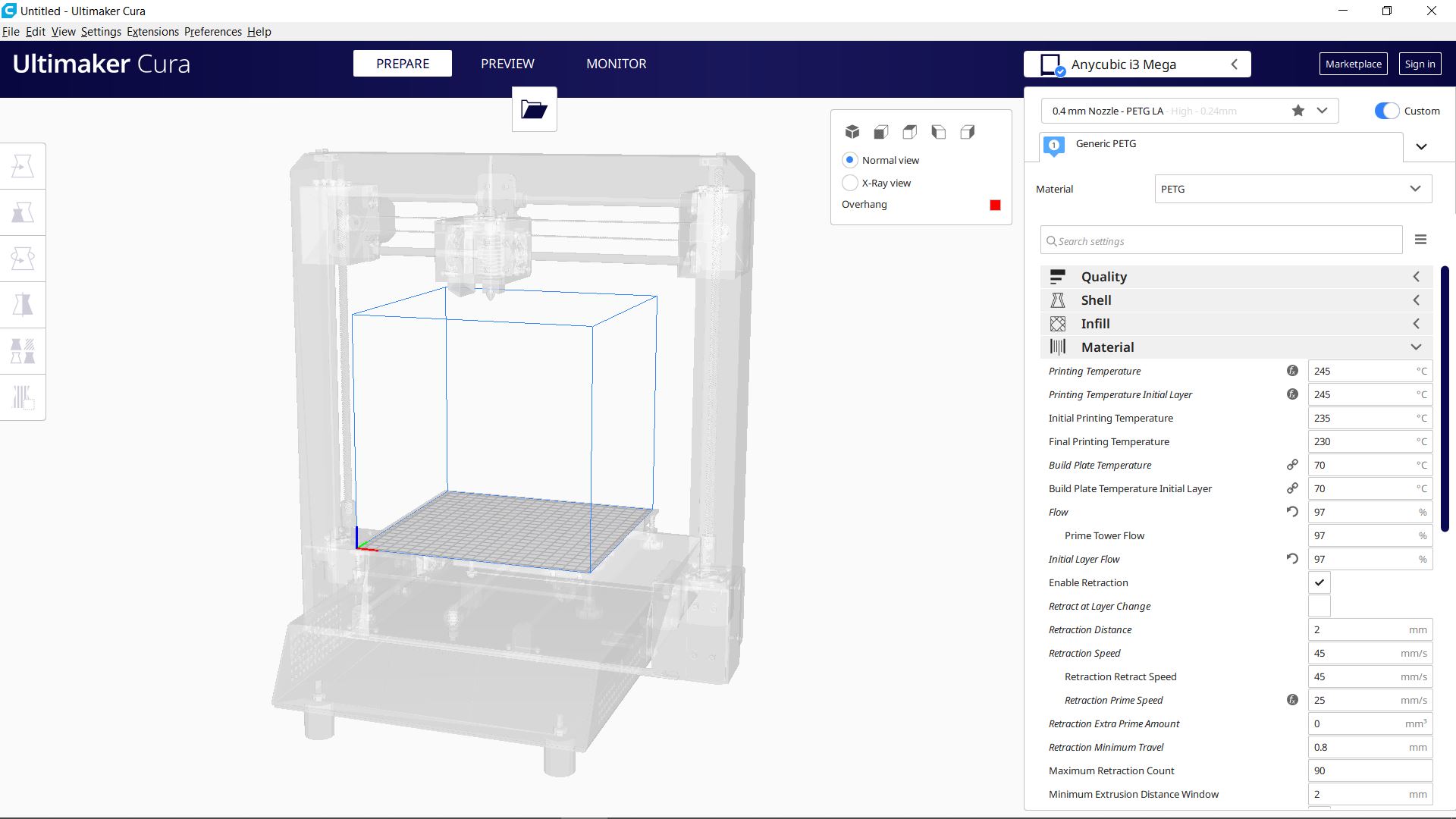 Anycubic i3 Mega S Cura Background (Cura 4.7 compatible)