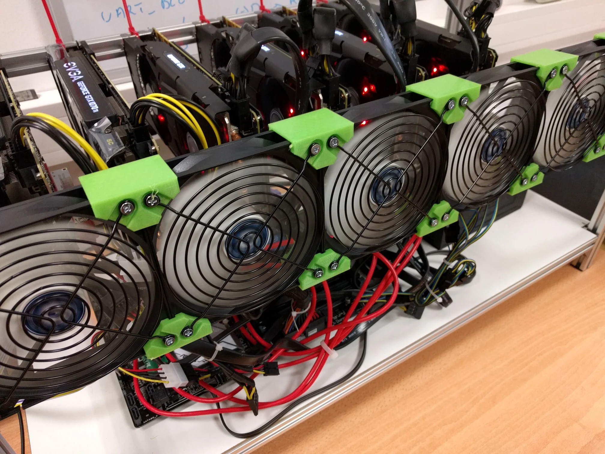 fixation 120mm fan joiner Artic F12 Rig