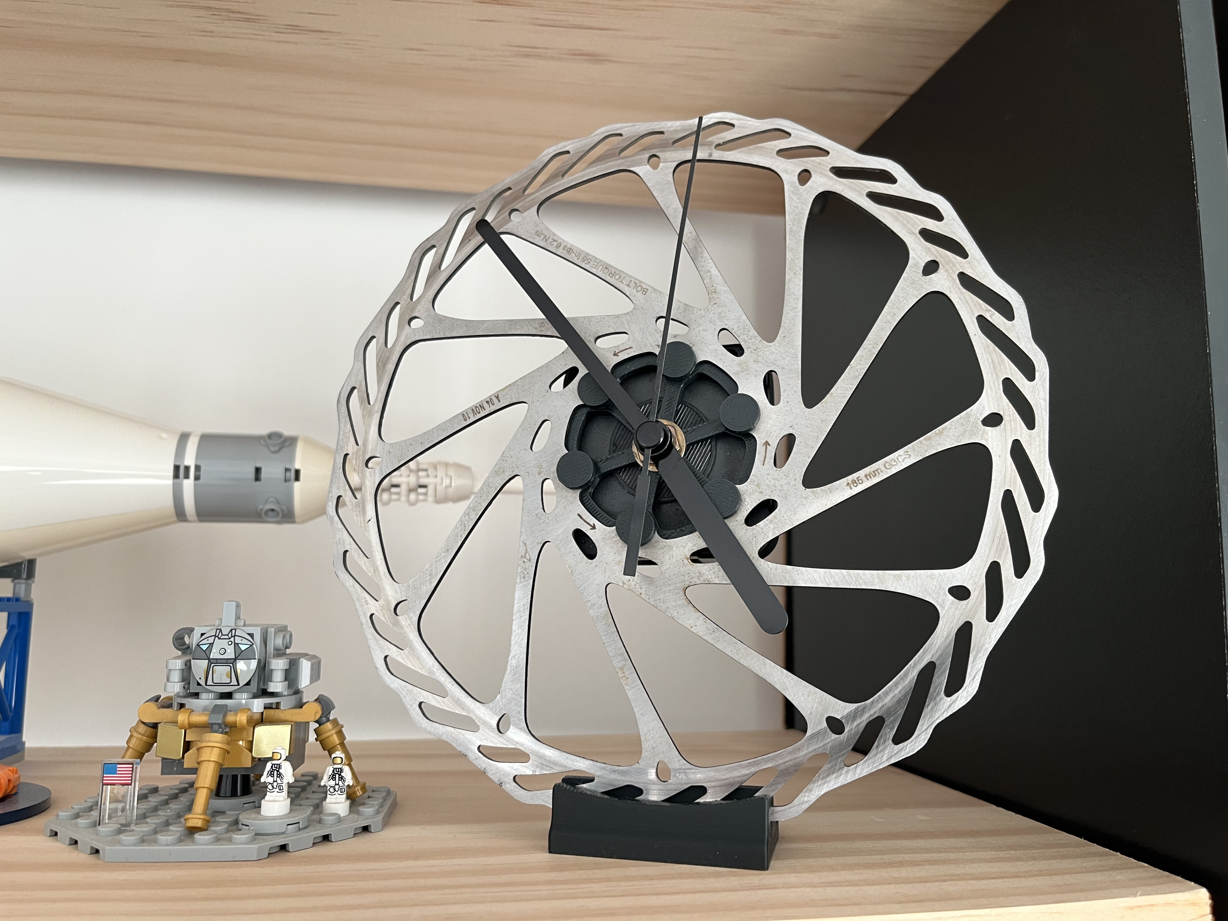Bicycle Brake Rotor Clock