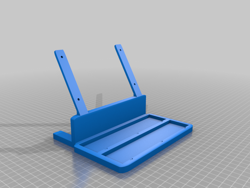 Pi Touch Display stand with breadboards