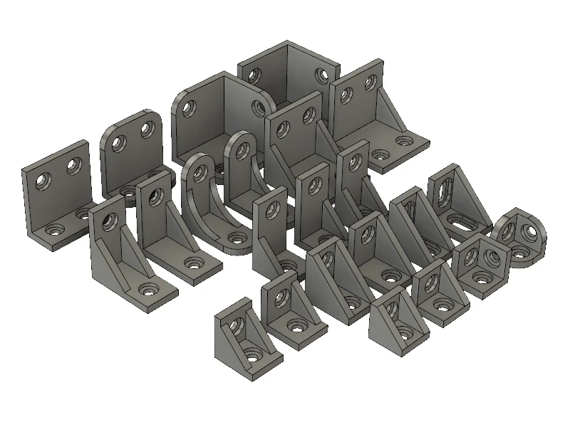 Corner Brackets For System20 2020 / 2040 Extrusion