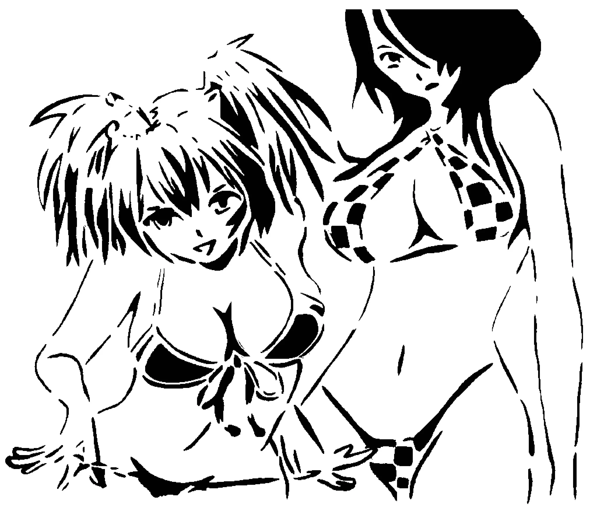 Anime beach girl 1