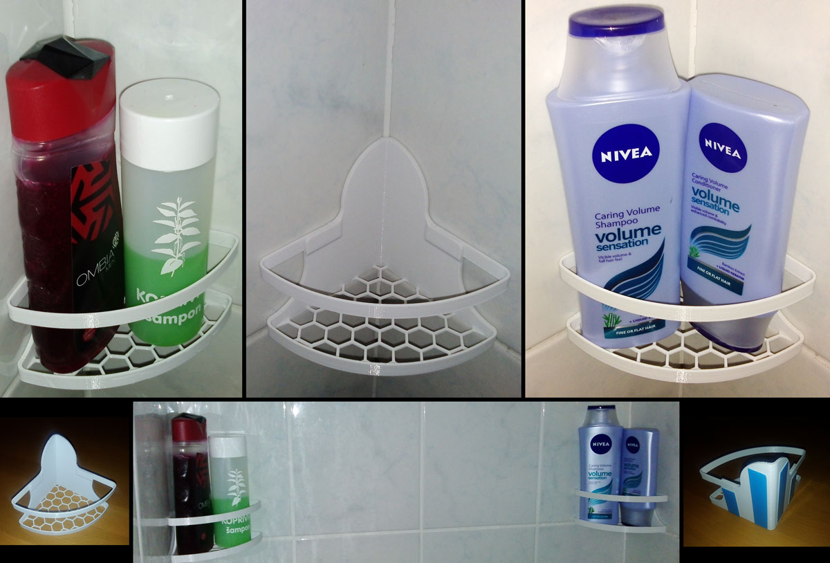 Corner Holder for Shampoo V2
