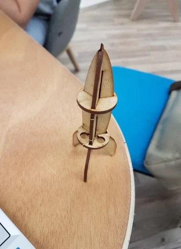 Laser cutting - Rocket - early makers