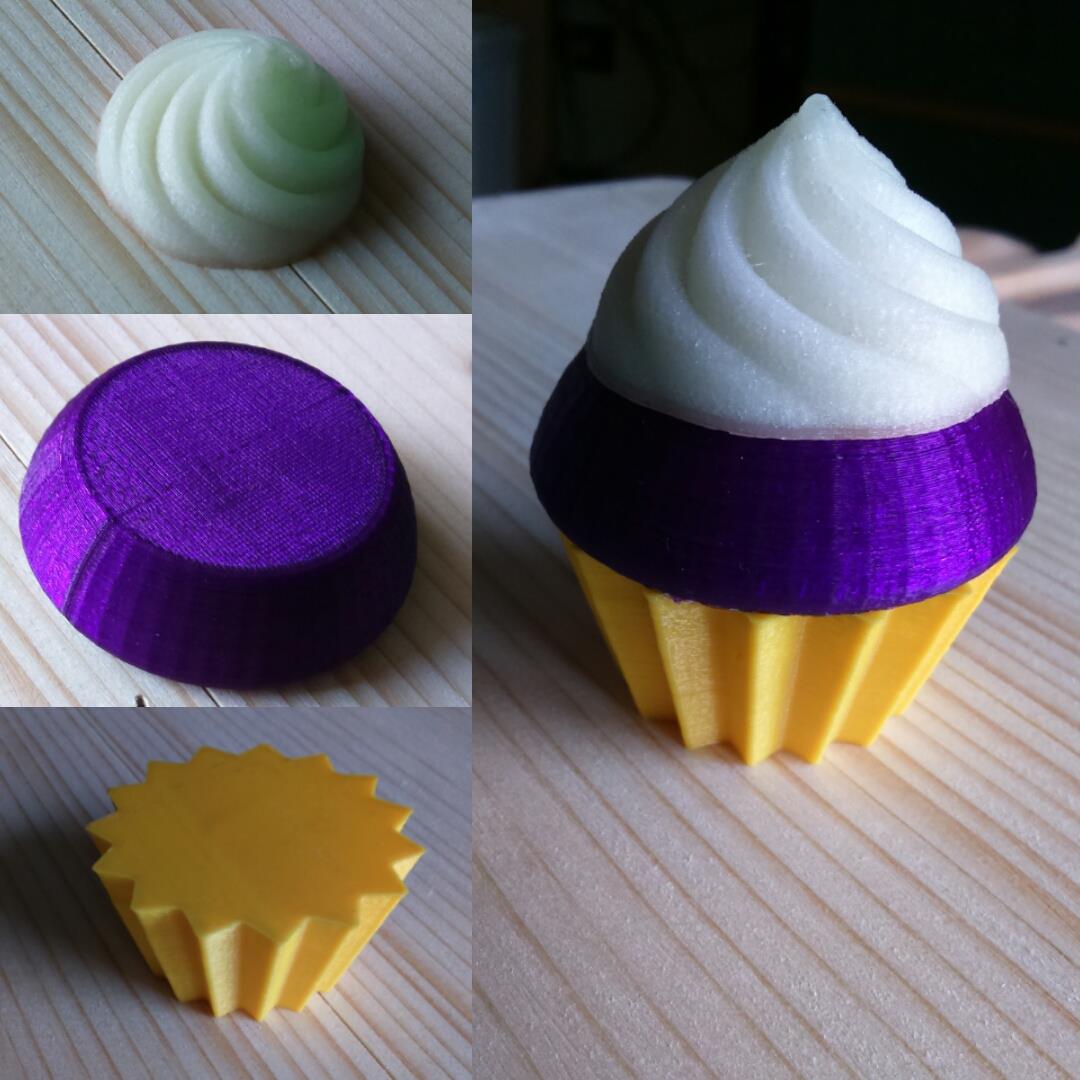 Violet cupcake part