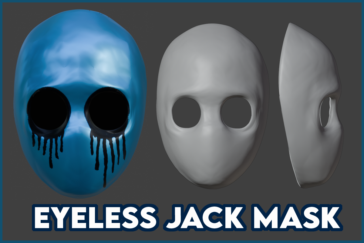 Eyeless Jack Mask Base Generic Cosplay