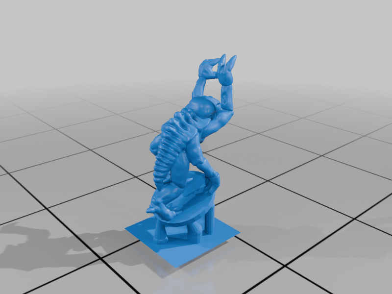 15mm Genestealer with claws - 3 poses (Rescale) Base Department