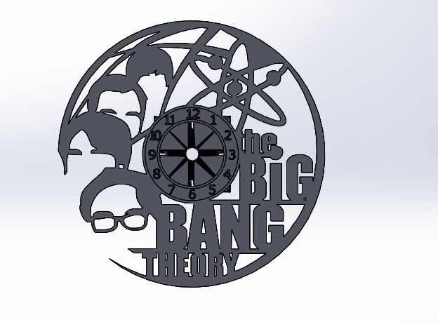 The Big bang theory clock