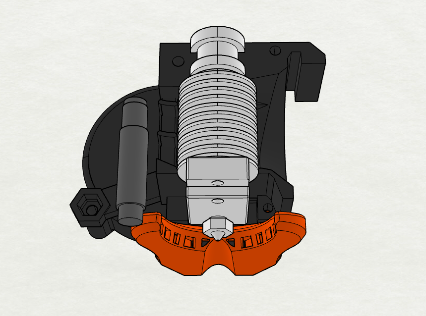 Prusa i3 MK3 Alternative part cooling duct