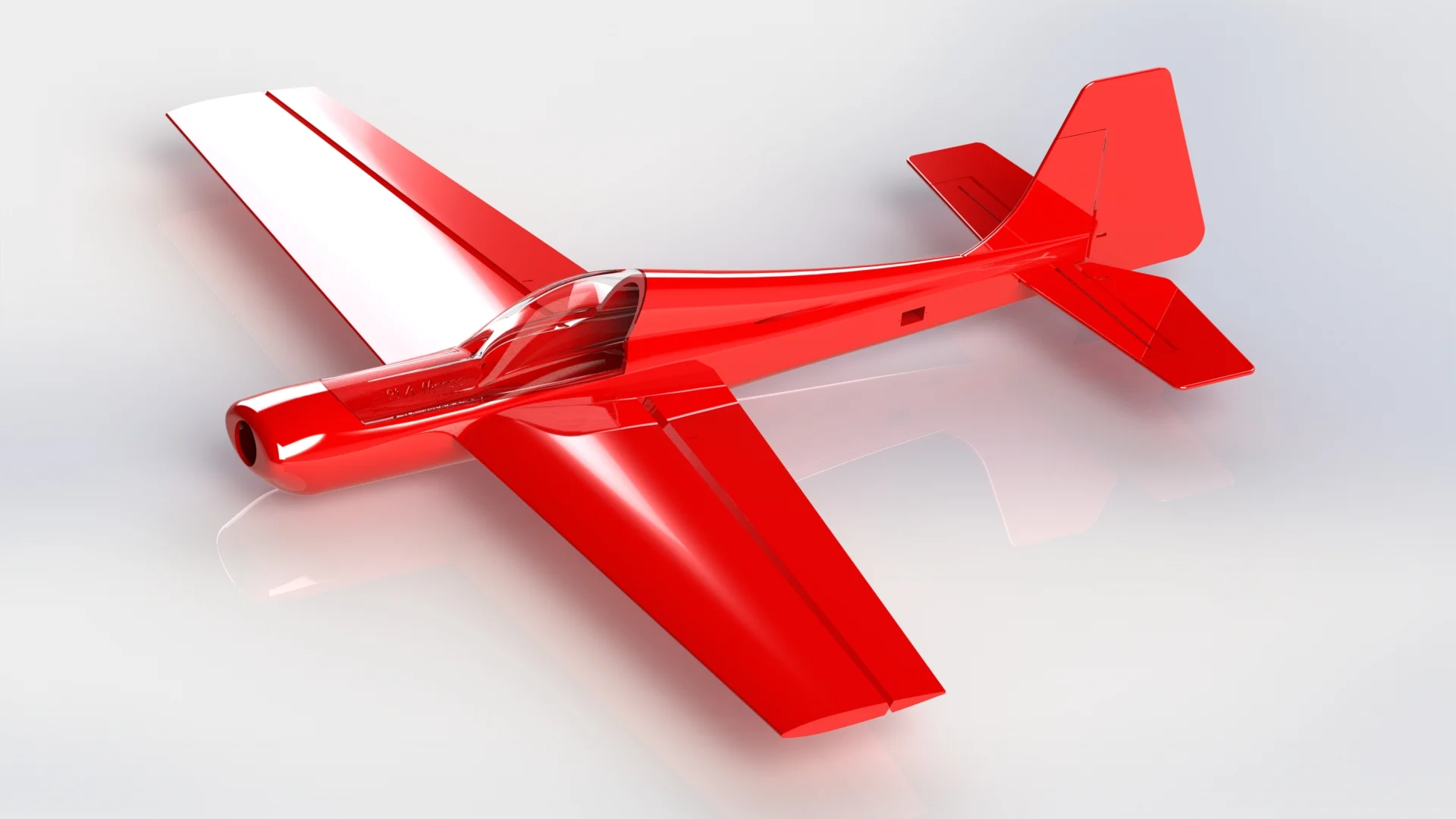 The PLA Moose! 1000mm RC plane.