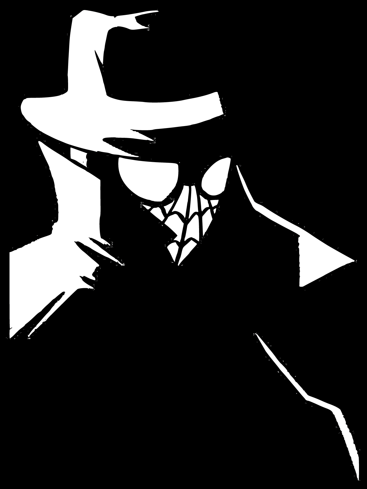 Spiderman Noir stencil 2