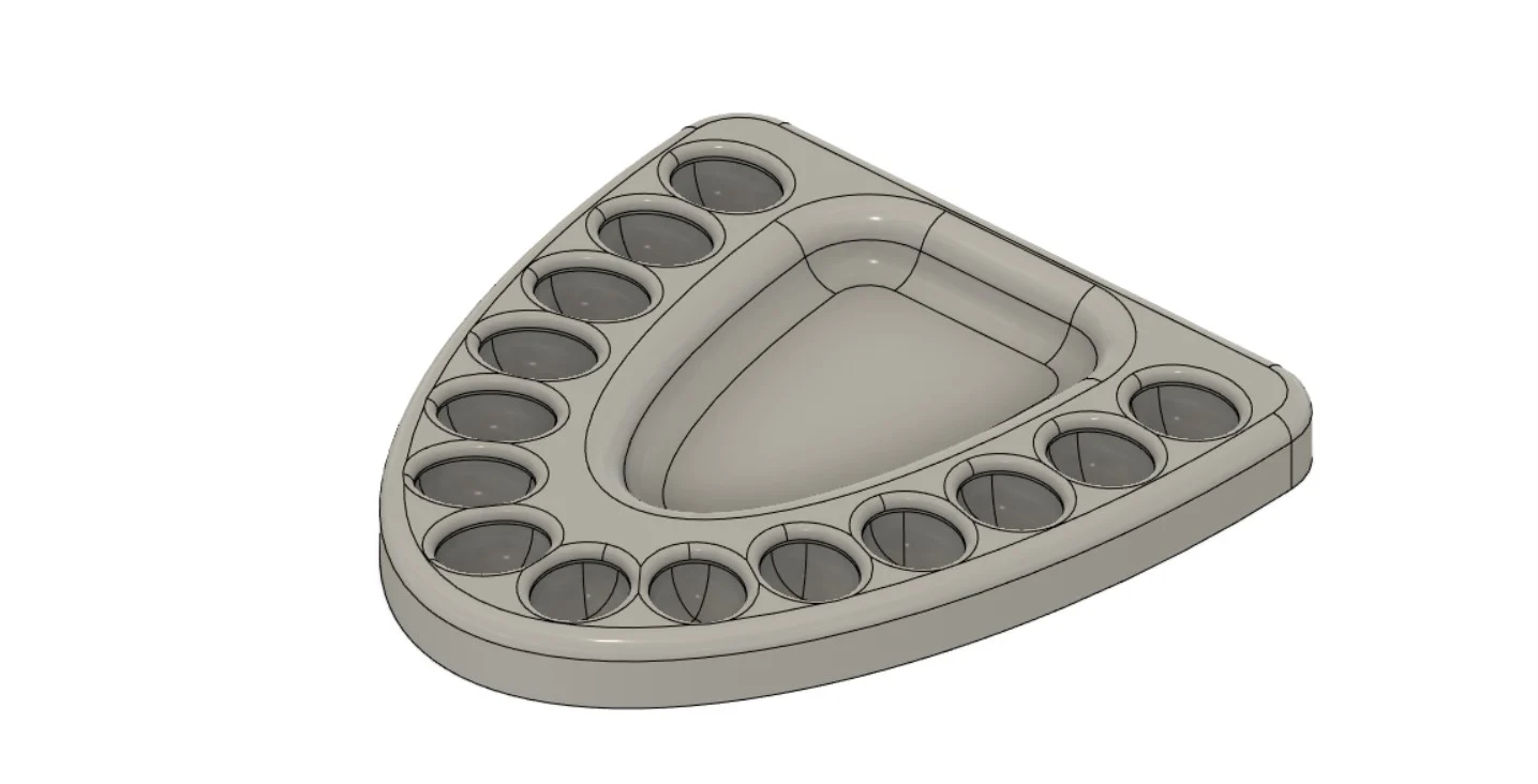 Dental restoration/parts organizer