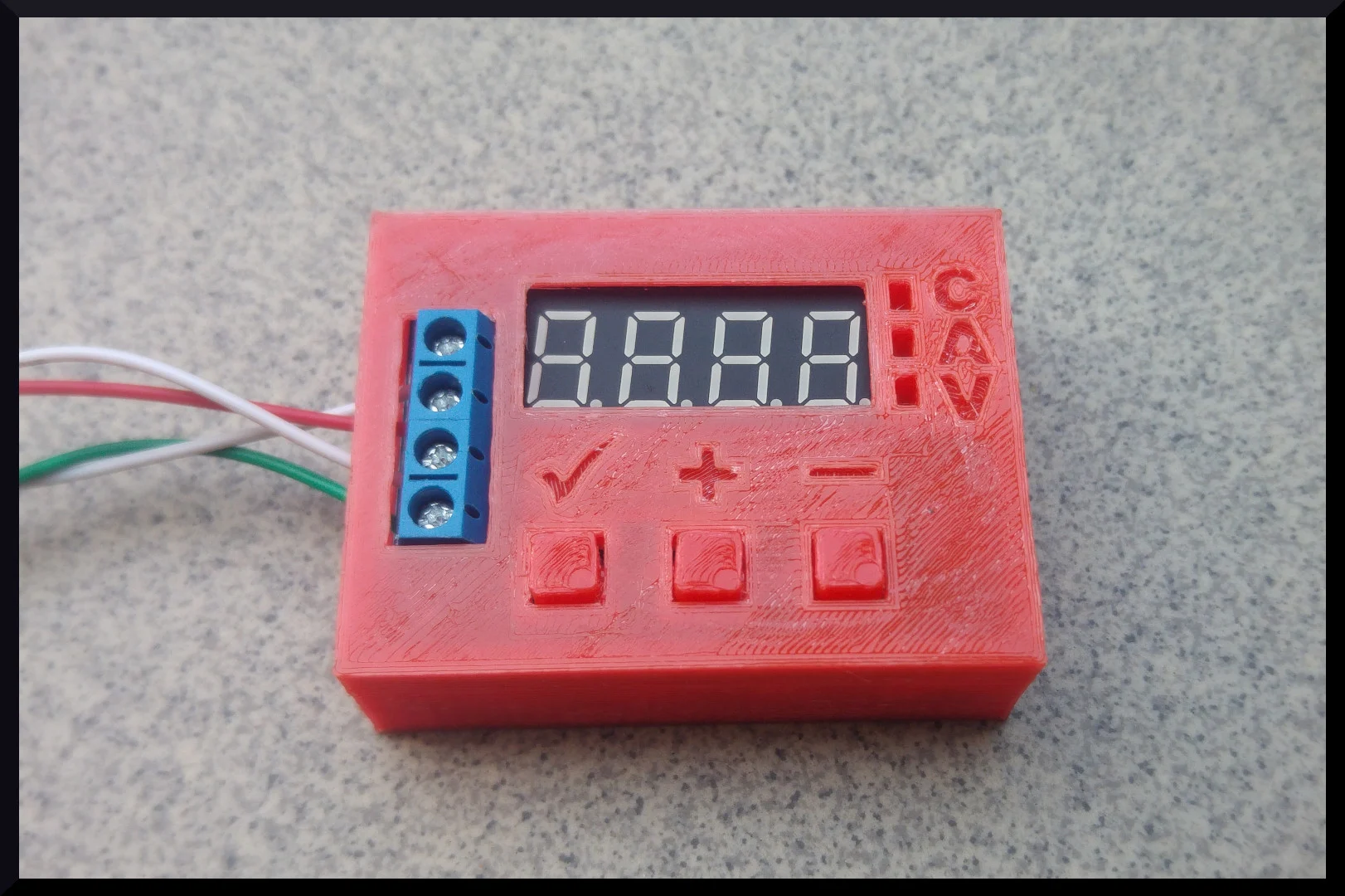 Battery tester (ZB2L3) case with buttons
