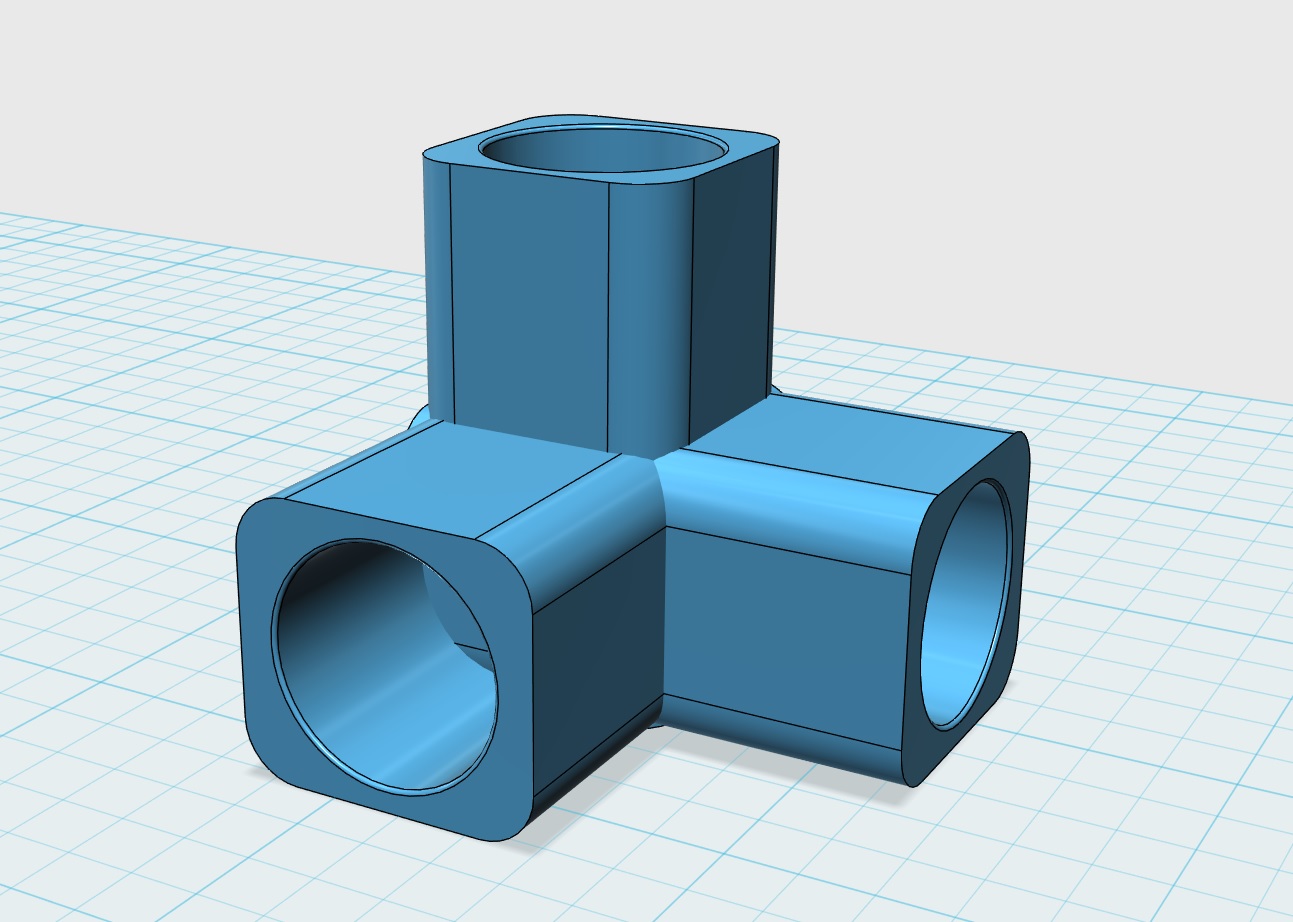 4-Way Elbow 16mm