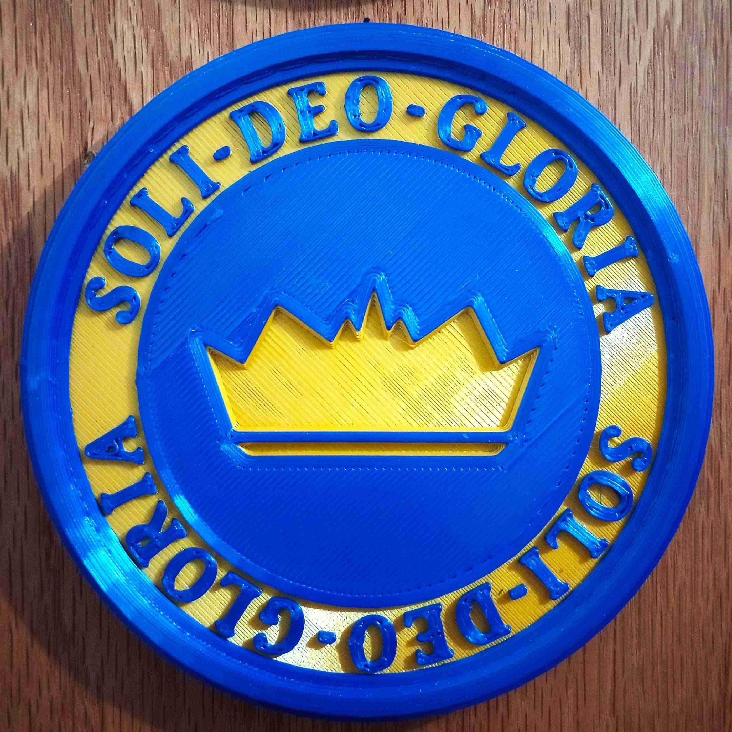 Soli Deo Gloria Plaque