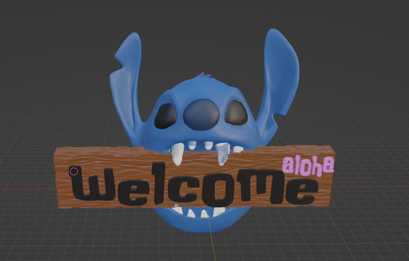 STITCH  WELCOME SIGN WALL MOUNT