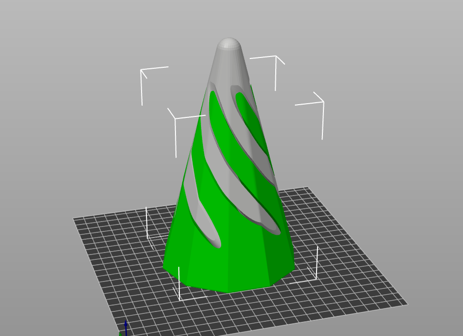 Impossible Passthrough Spiral Fidgit Cone
