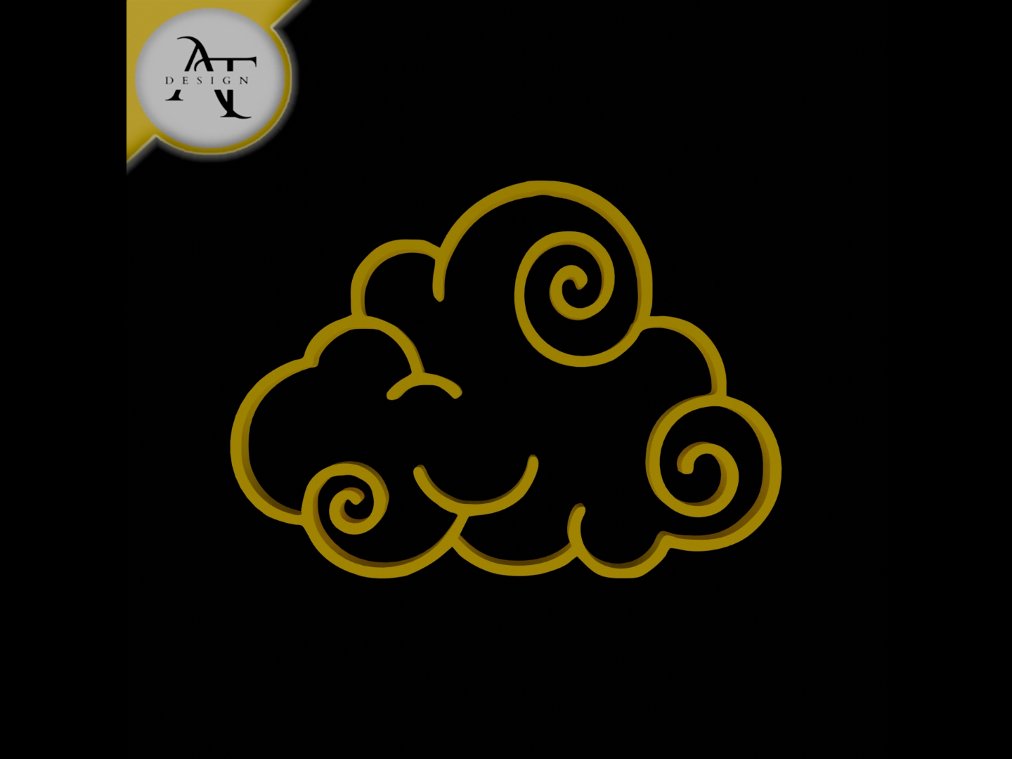 Simple Cloud Symbol - 2D Art