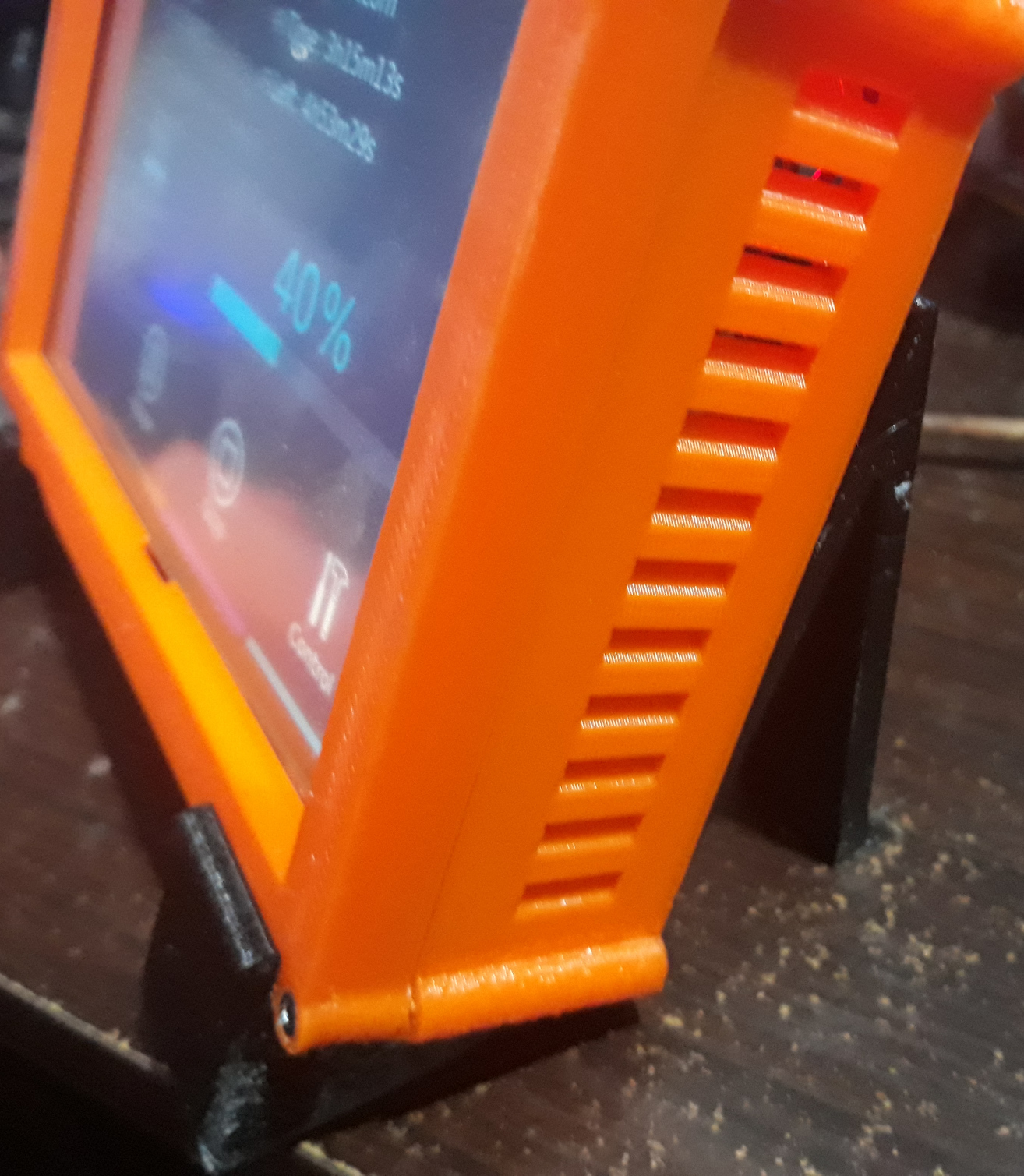 desktop stand for Pi 3 Case for 5 Inch Touch screen by lowboydrvr