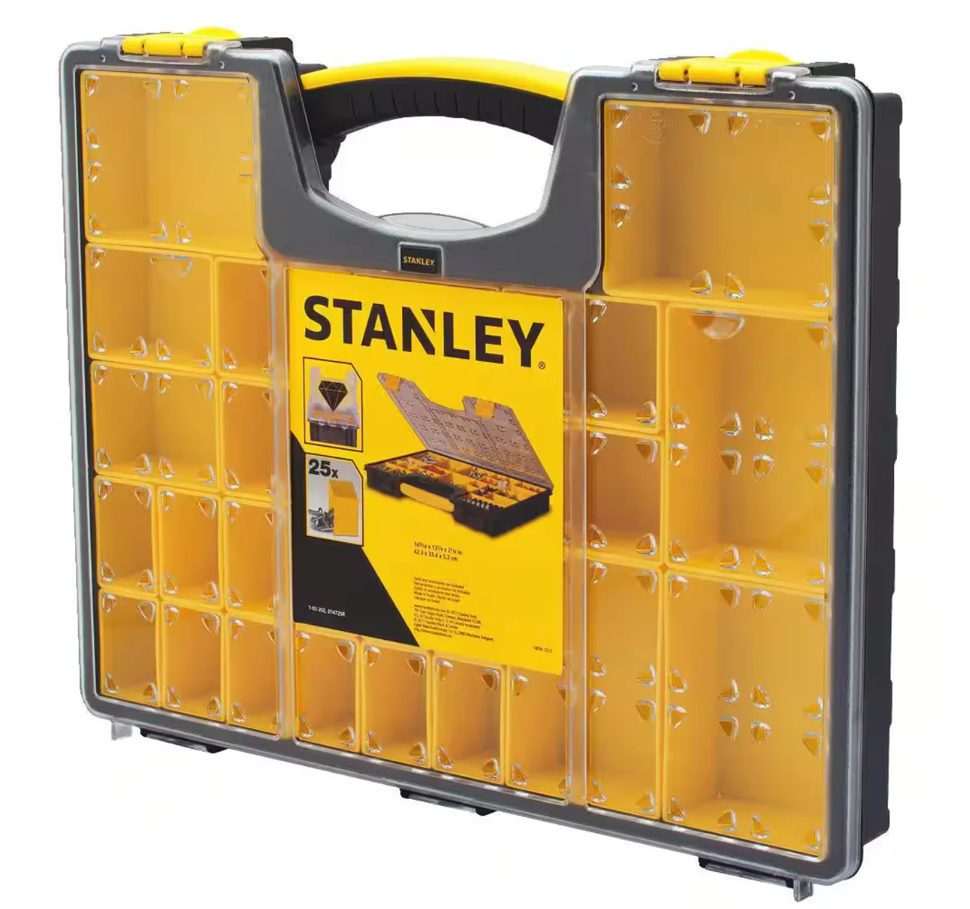 Custom parts bins for STANLEY 25 COMPARTMENT ORGANIZER